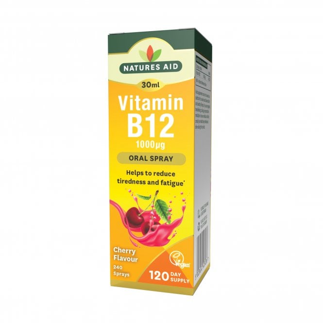 Natures Aid Vitamin B12 Oral Spray 30ml