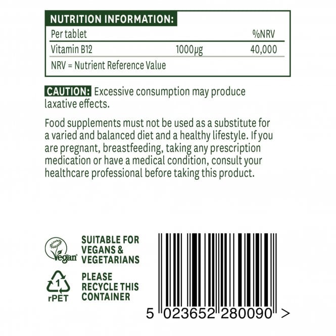 Natures Aid Vitamin B12 Sublingual 90