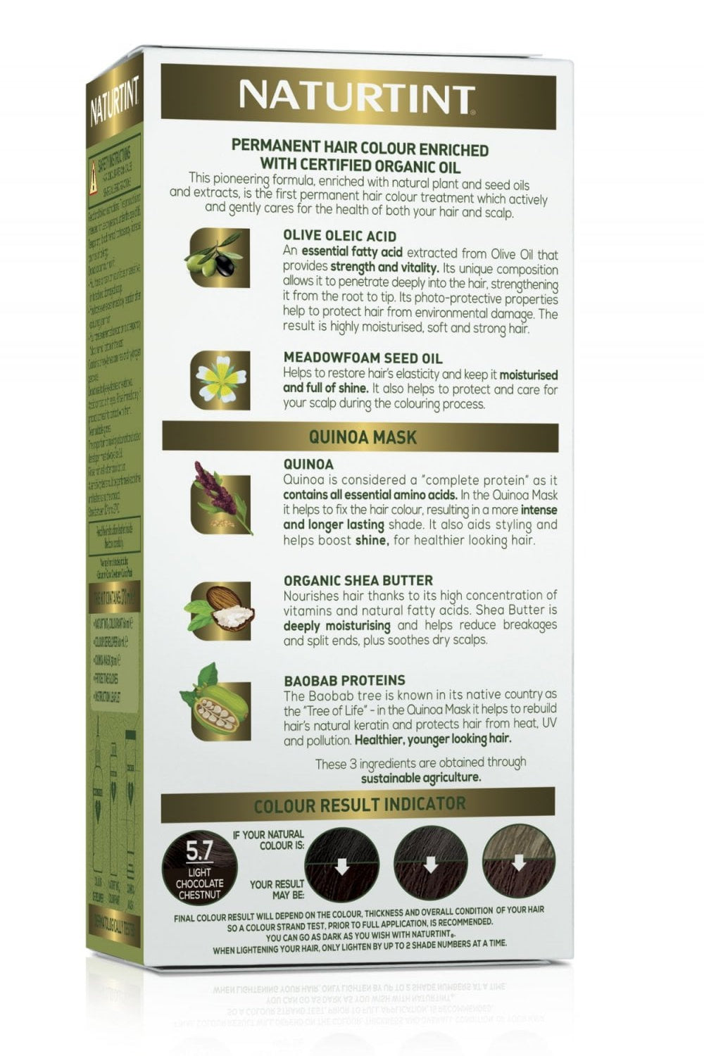 Naturtint Hair Colour - Permanent 5.7 Light Choc Chestnut (170ml)