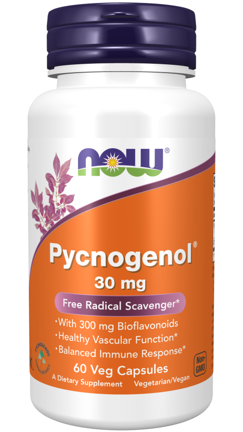 NOW Pycnogenol 30mg 60 Veg Capsules