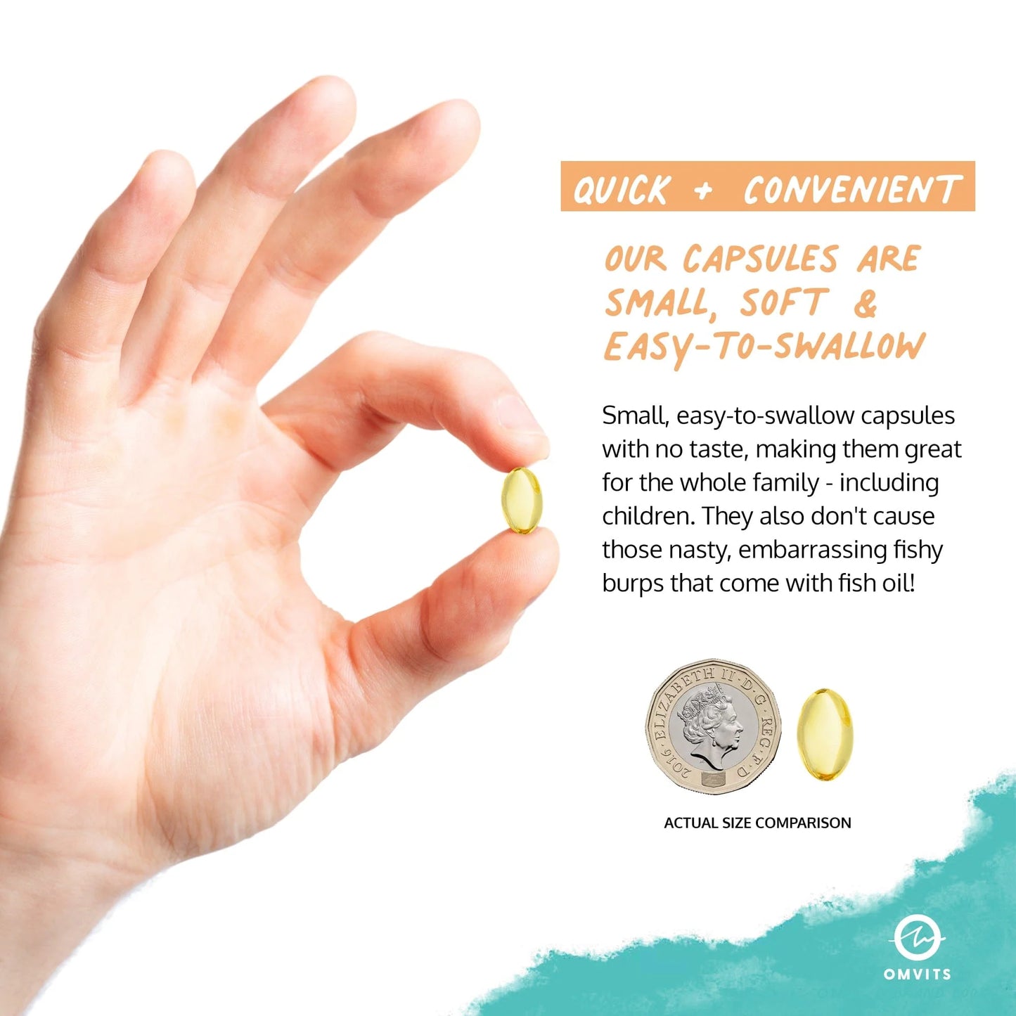 Omvits Omega 3 DHA 400mg Algae 60