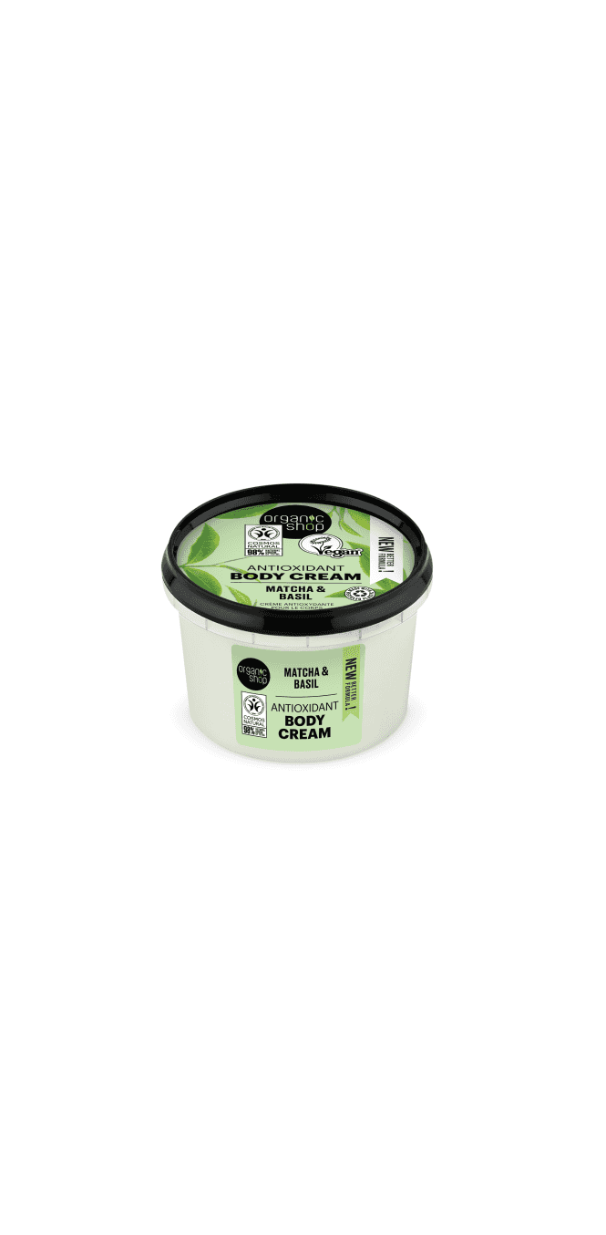Organic Shop Antioxidant Body Cream Matcha & Basil
