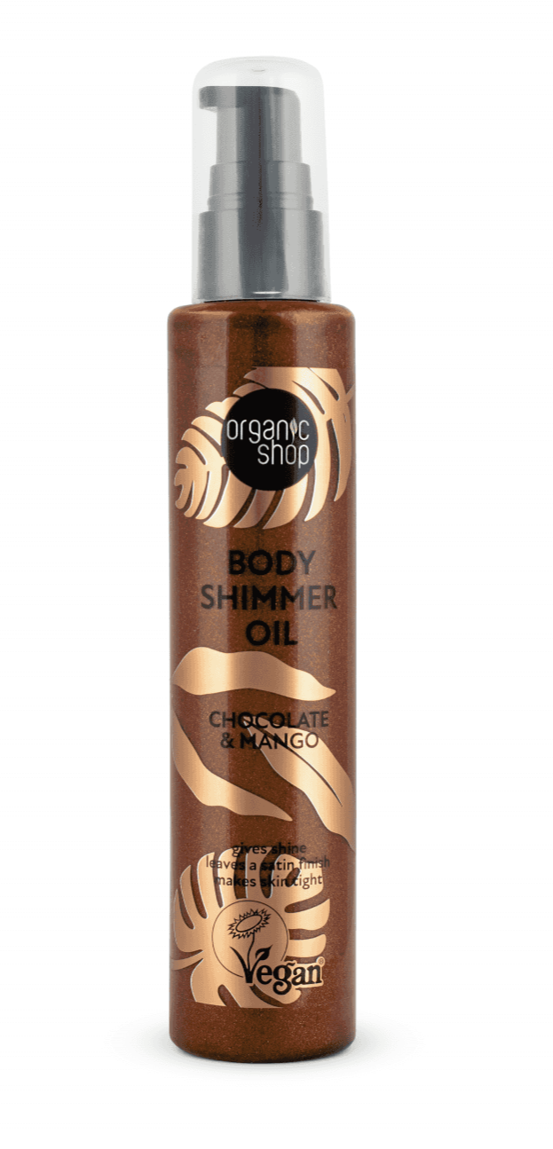 ORGANIC SHOP Body Shimmer Oil. Chocolate & Mango (100ml)
