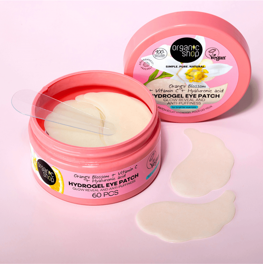 ORGANIC SHOP Orange Blossom Hydrogel Eye Patch Glow Reveal and Anti-puffiness (60pcs)