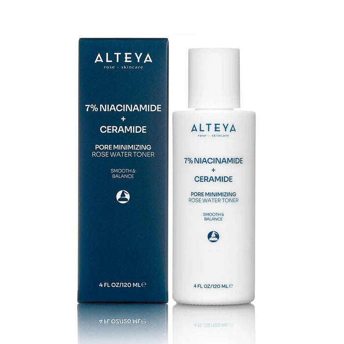Alteya Organic Pore Minimizing Rose Water Toner (7% Niacinamide + Ceramide)