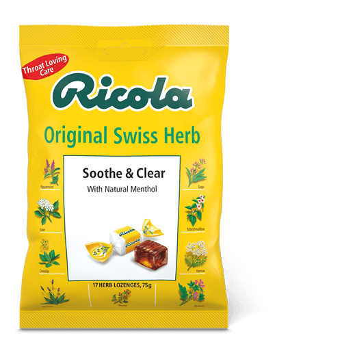 Ricola Soothe & Clear Swiss Herb Lozenges