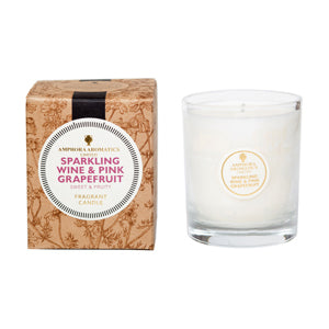 Amphora Aromtics 40hr candle Sparkling Wine & Pink Grapefruit
