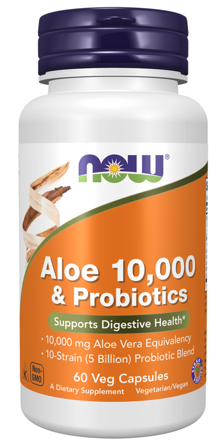 Now Foods Aloe Vera 10,000 & Probiotics