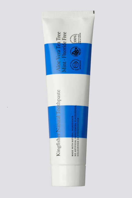Kingfisher Toothpaste  - Aloe Vera, Tea Tree, Mint - Fluoride Free