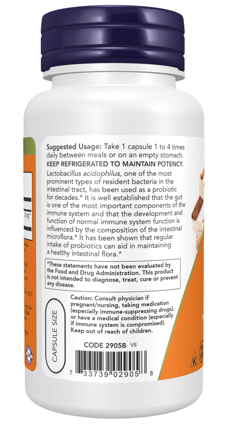 NOW Acidophilus Two Billion Veg Capsules 100