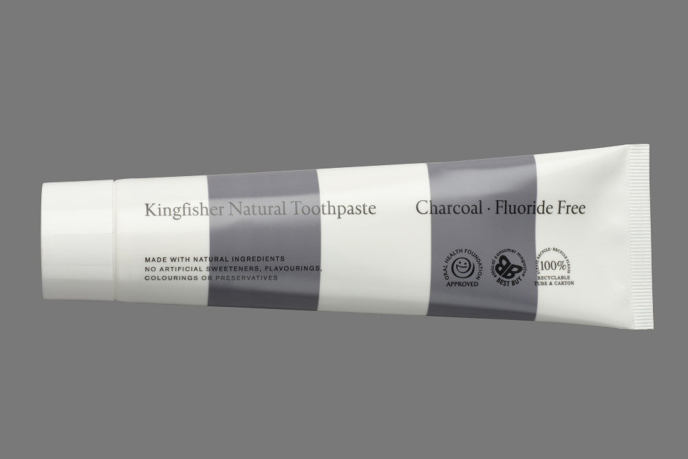 Kingfisher Toothpaste  - Charcoal Fluoride Free