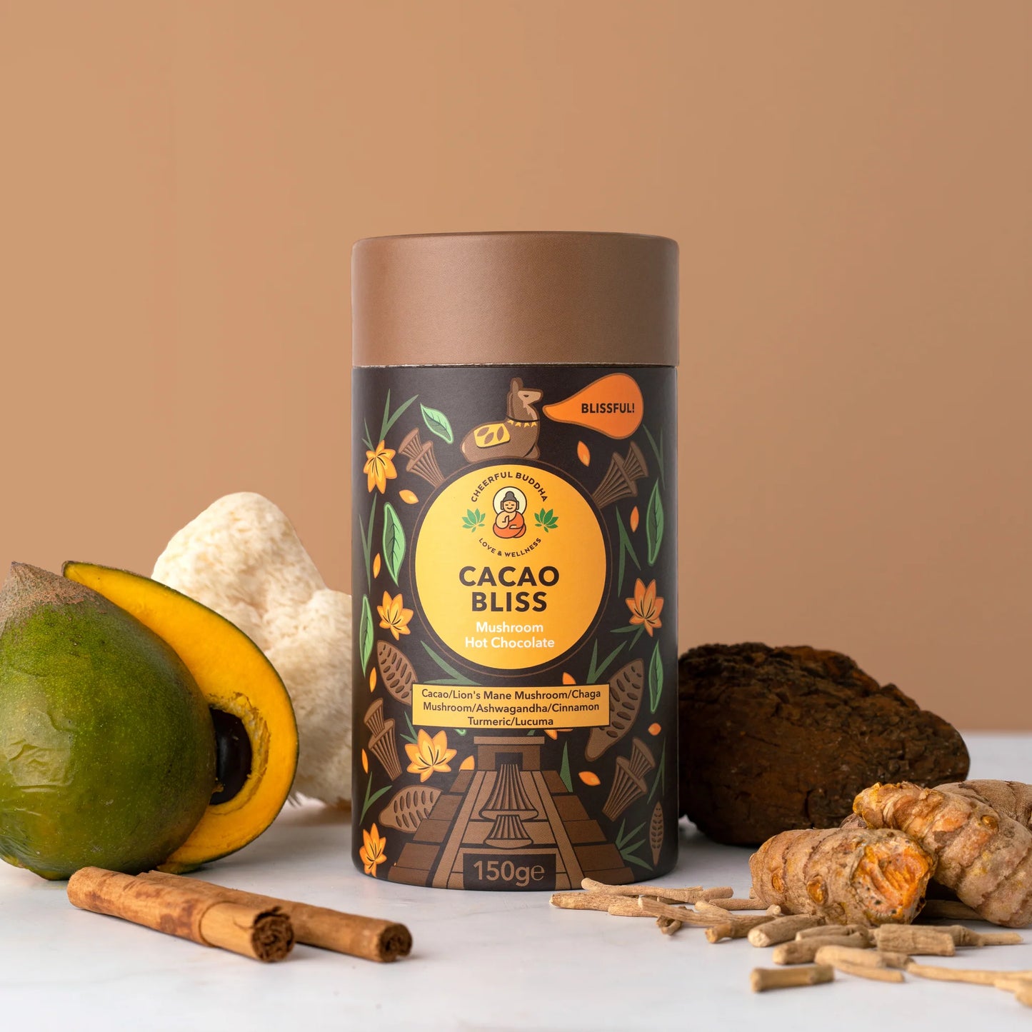 Cheerful Buddha Cacao Bliss Mushroom Hot Chocolate 150g