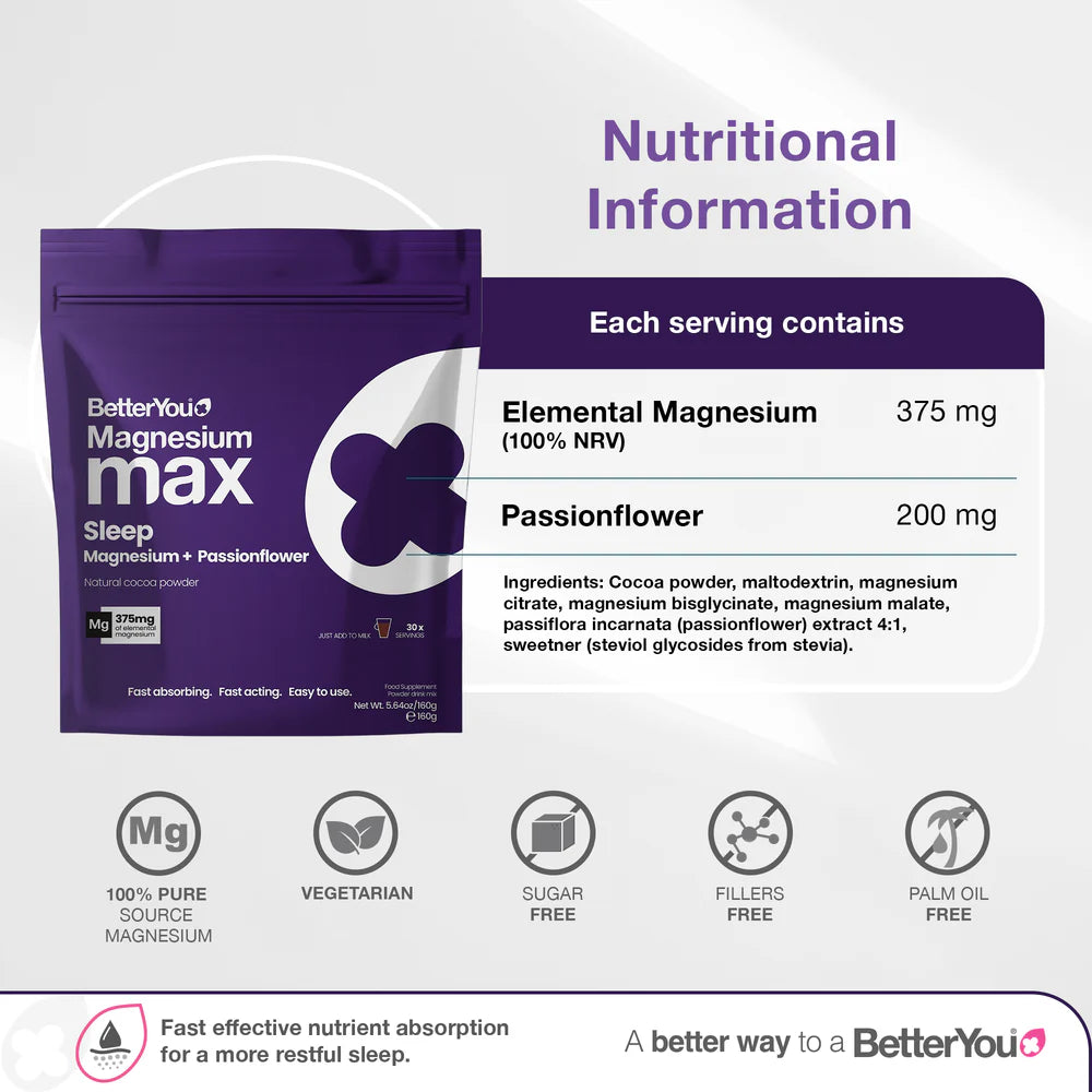 Better You Magnesium Max 3-in-1 Sleep Powder
