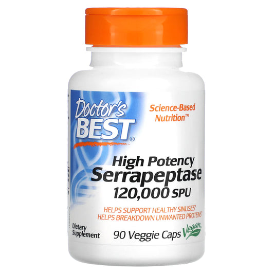 Doctor's Best HP Serrapeptase 120000 SPU 90