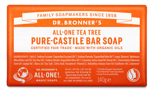 Dr Bronner's Tea Tree - Pure Castile Soap Bar