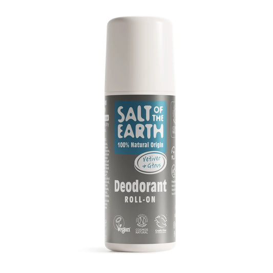 Salt of the Earth Deodorant Roll On 75ml - Vetiver & Citrus