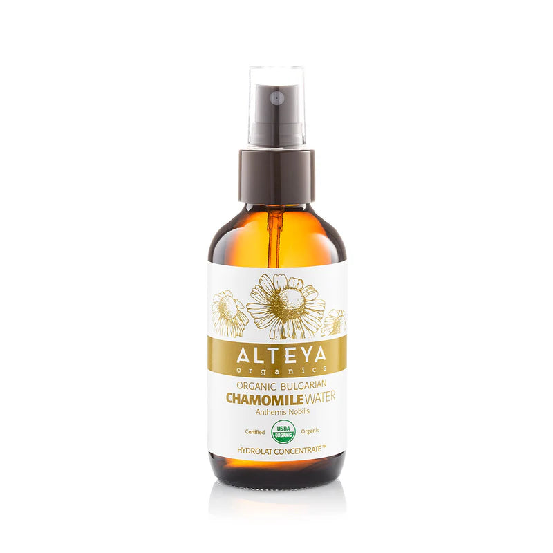 Alteya Organic Bulgarian Chamomile Water 120 ml - Amber Glass Spray Bottle