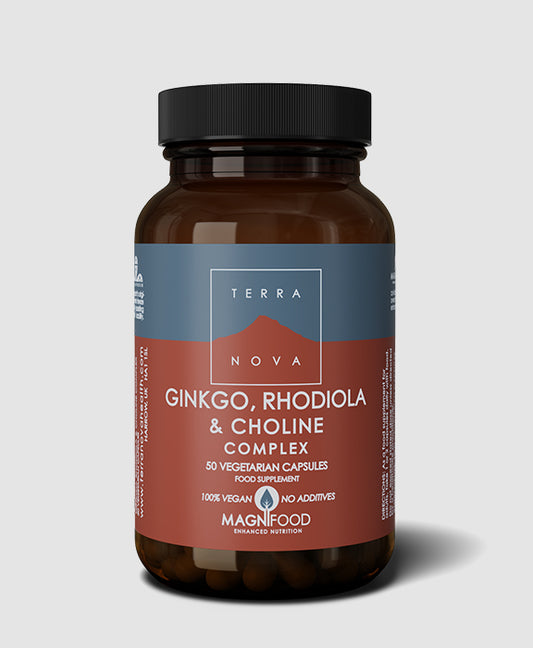 Terranova Ginkgo, Rhodiola & Choline 50