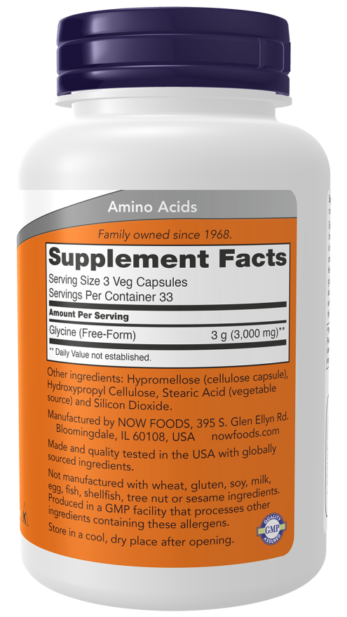 NOW Glycine 1000 mg 100
