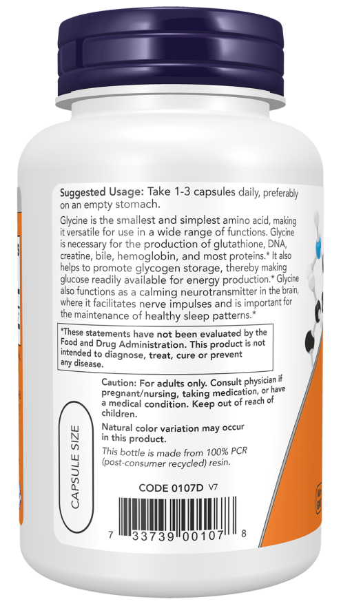 NOW Glycine 1000 mg 100