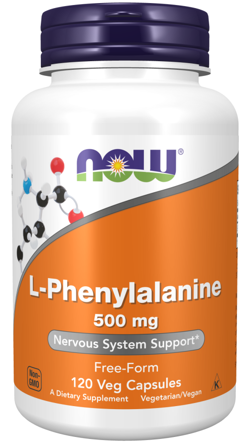 Now L-Phenylalanine 500mg 120 Capsules