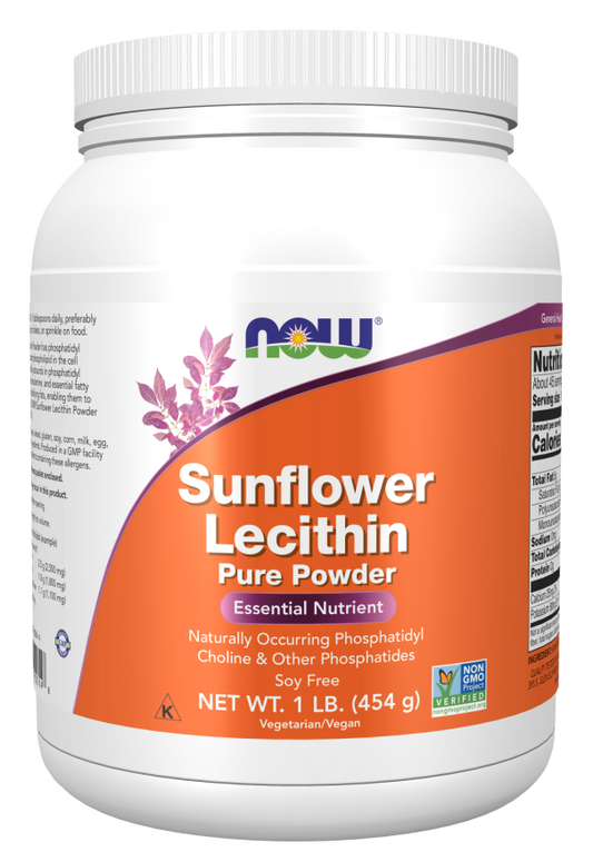 Now Sunflower Lecithin Pure Powder 454g