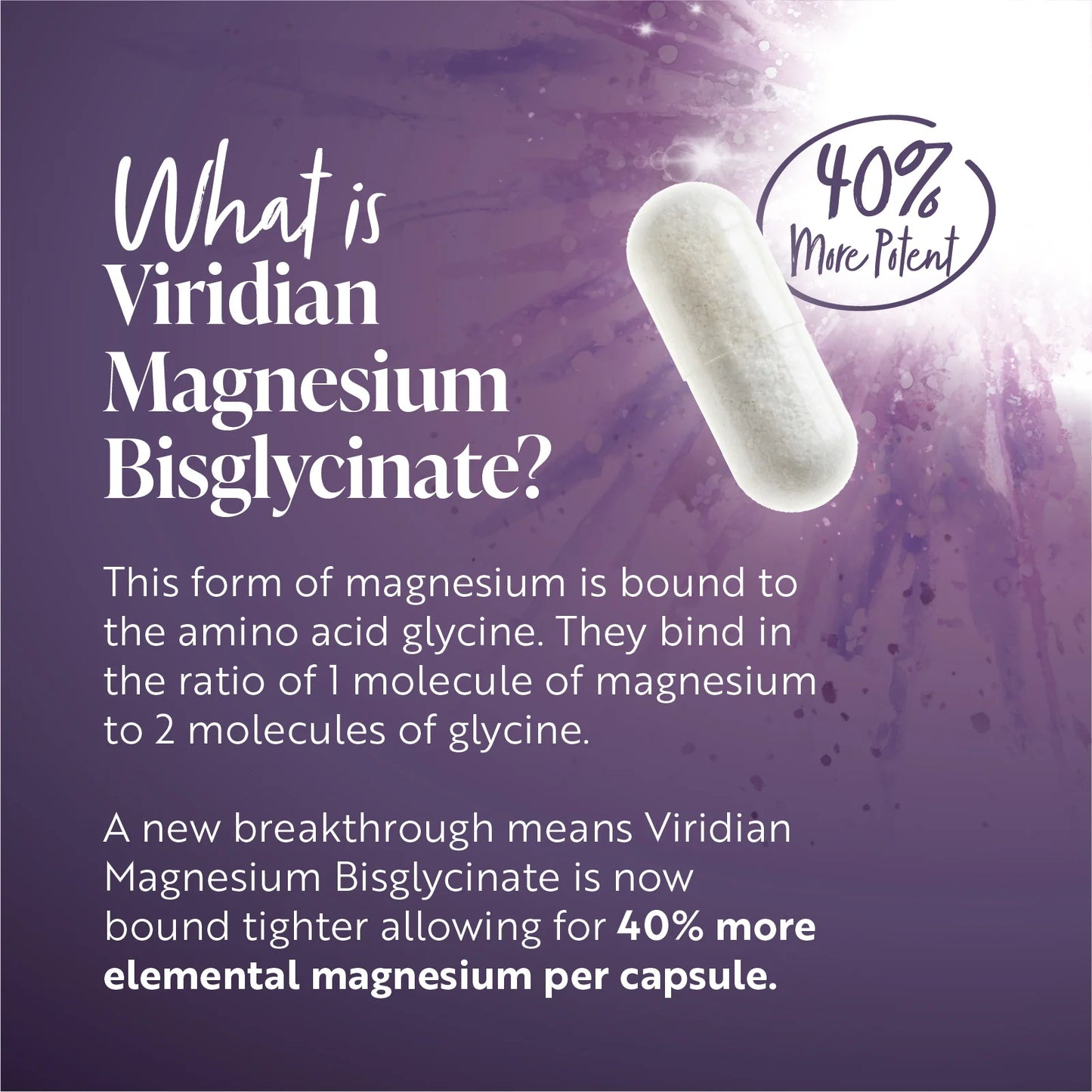 Viridian High Potency Magnesium Bisglycinate 60