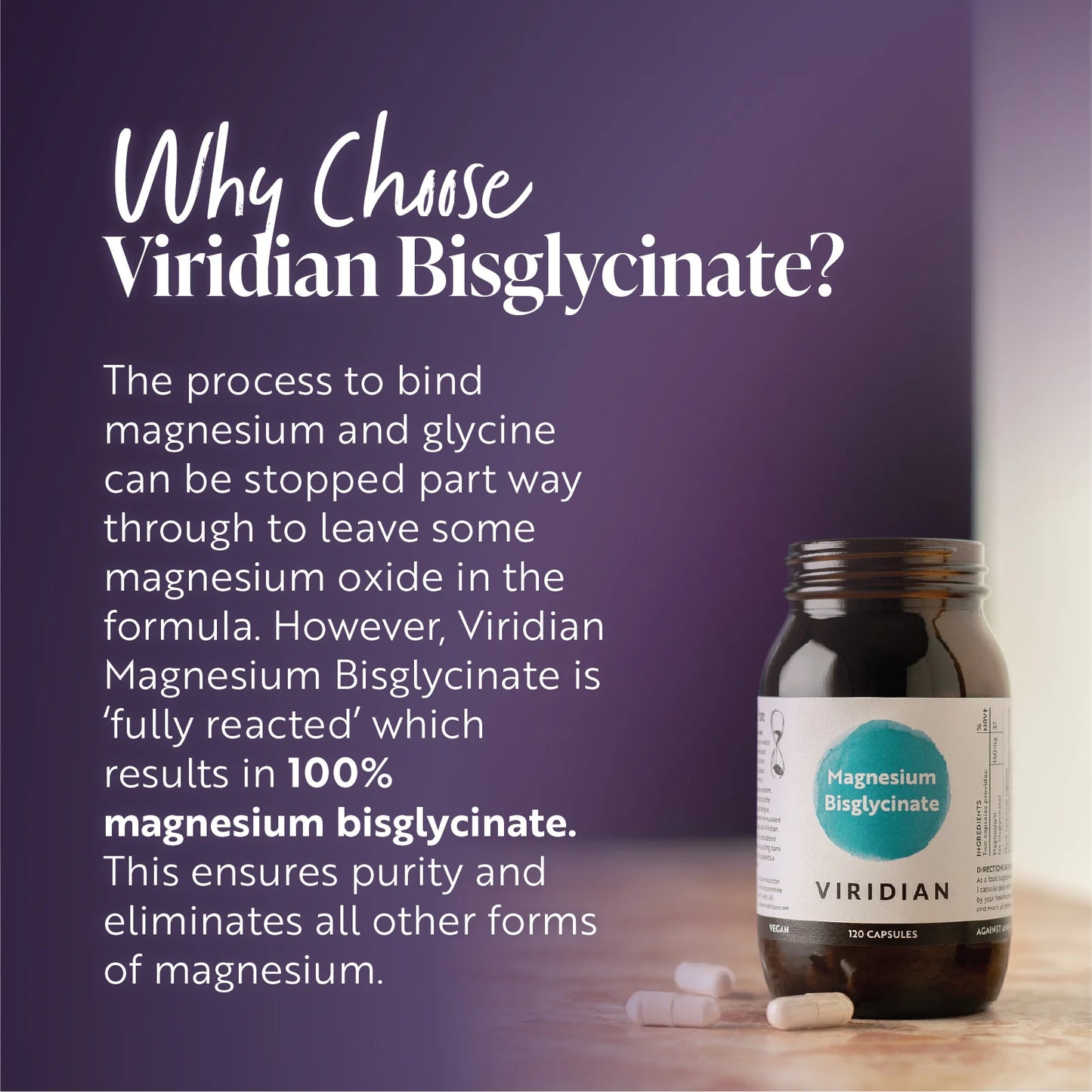 Viridian High Potency Magnesium Bisglycinate 60