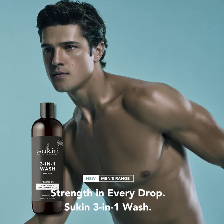 Sukin Men's 3 in 1 Wash 500ml