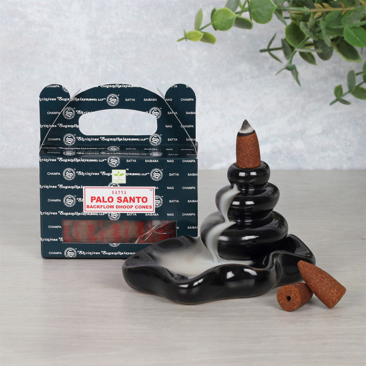 Satya Palo Santo Backflow Incense Cones