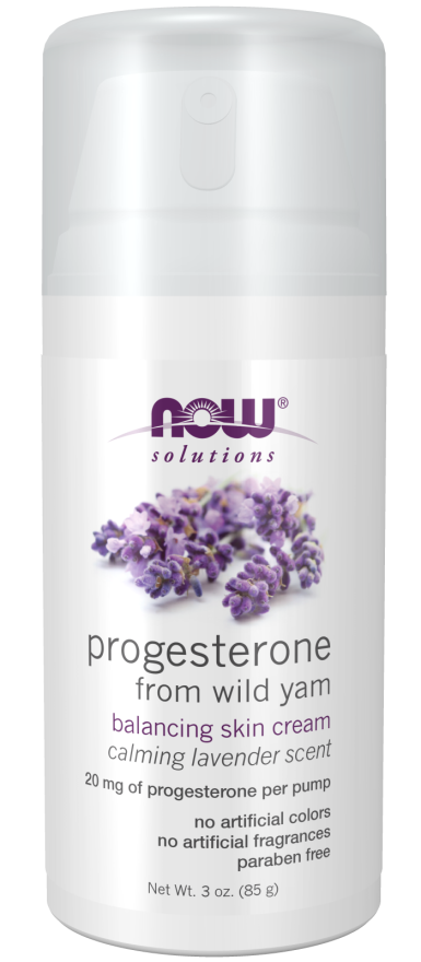 NOW Solutions Progesterone from Wild Yam with Lavender Balancing Skin Cream