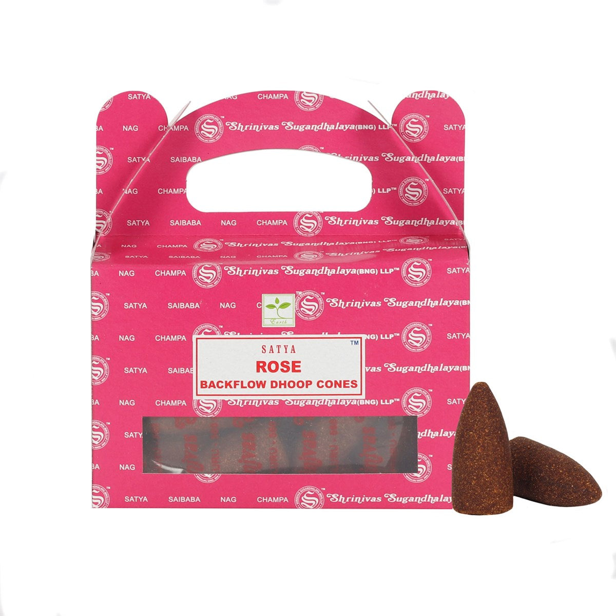 Satya Rose Backflow Incense Cones