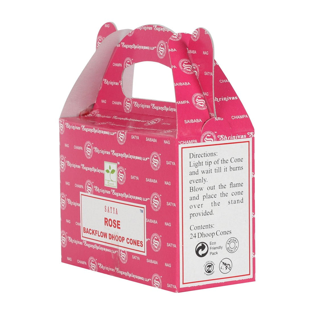 Satya Rose Backflow Incense Cones