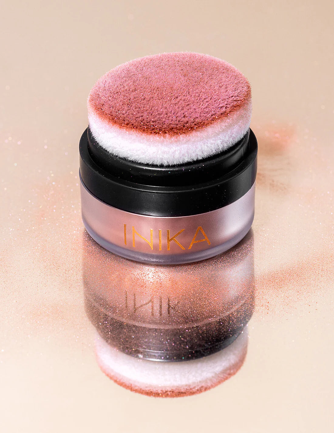 Inika Mineral Blush Puff Pot Rosy Glow