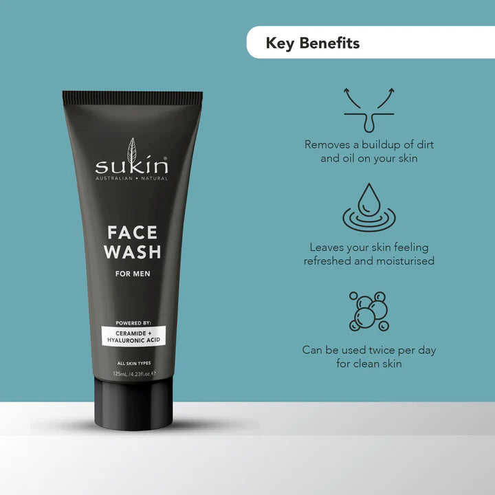 Sukin Men's Face Wash 125ML
