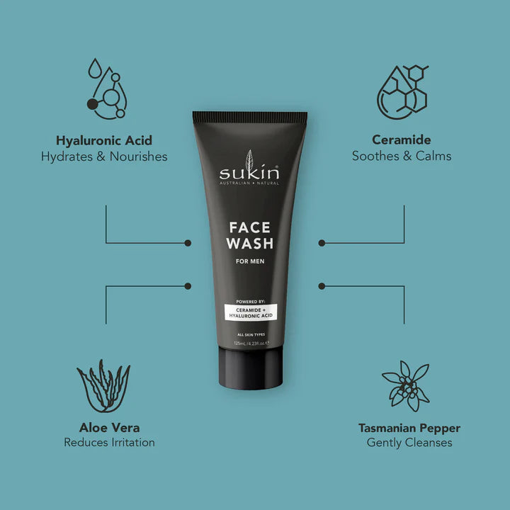 Sukin Men's Face Wash 125ML