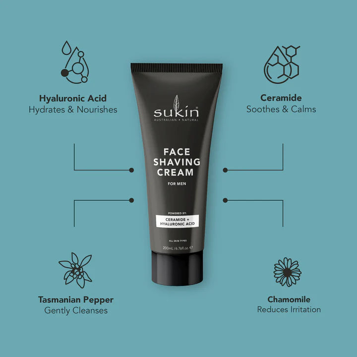 Sukin Men's Shaving Cream 200ML