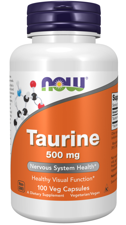 Now Foods Taurine 500mg 100