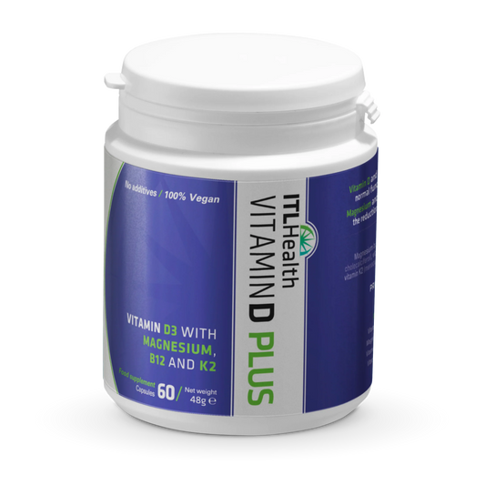 Vitamin D Plus with pure Magnesium Bisglycinate, K2 & B12 60