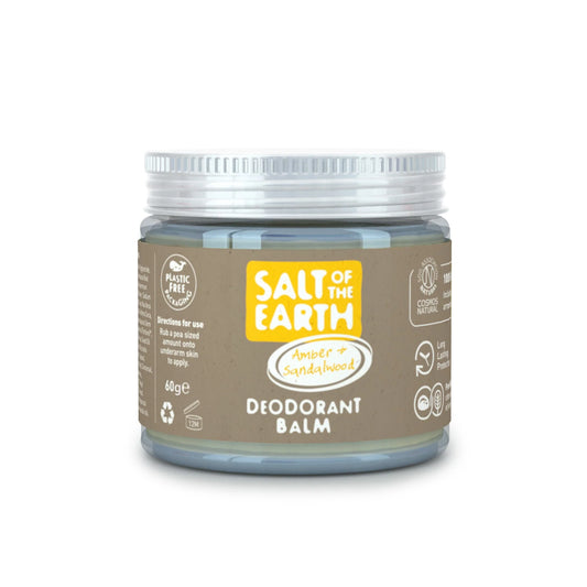 Salt of the Earth Deodorant Balm 60ml - Amber & Sandalwood