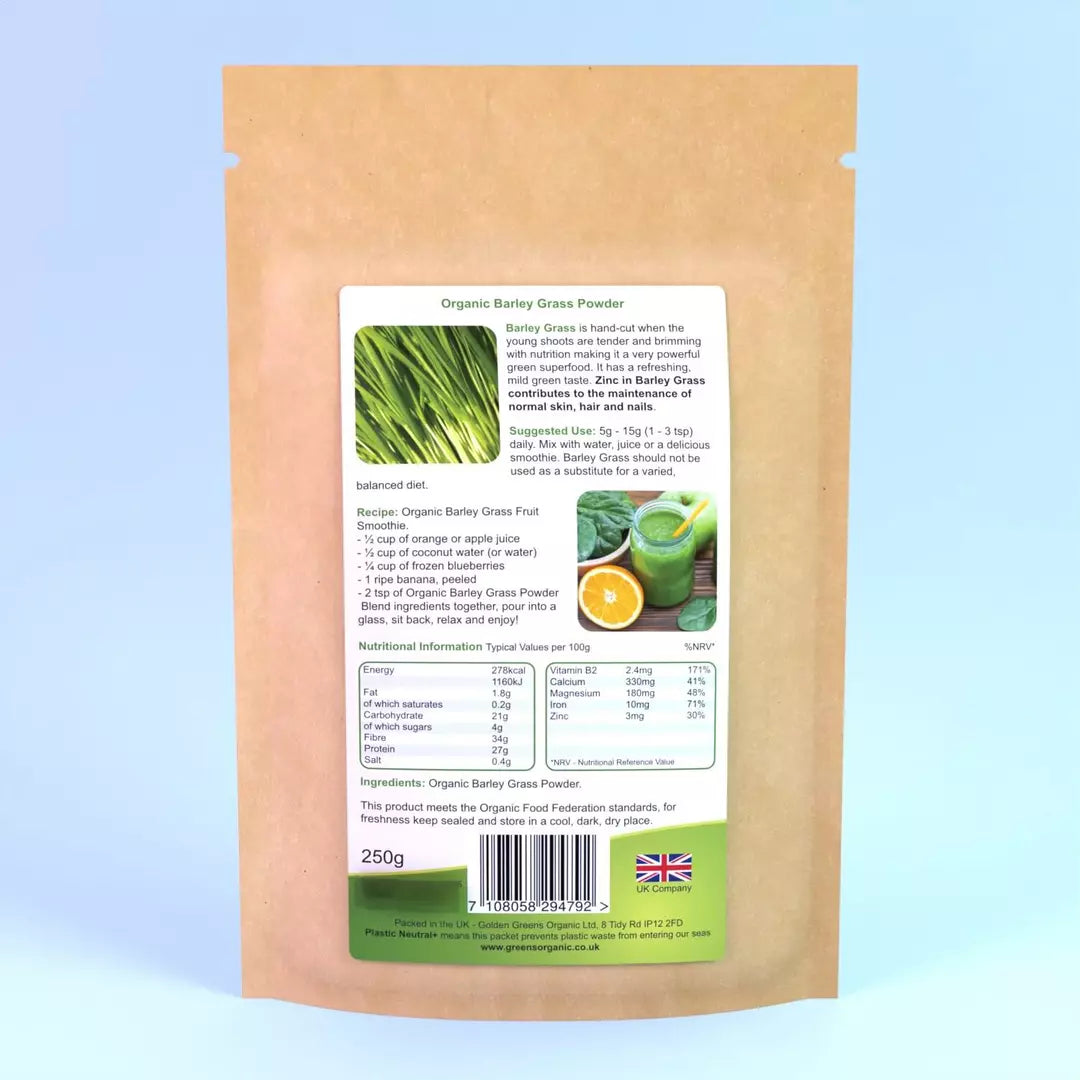Golden Greens Organic Barley Grass Powder 100g