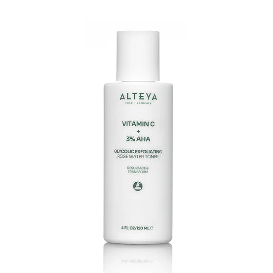 Alteya Organic Glycolic Exfoliating Rose Water Toner (Vitamin C + 3% AHA)