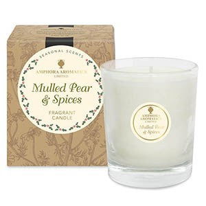 Amphora Aromtics 40hr candle Mulled Pear & Spices