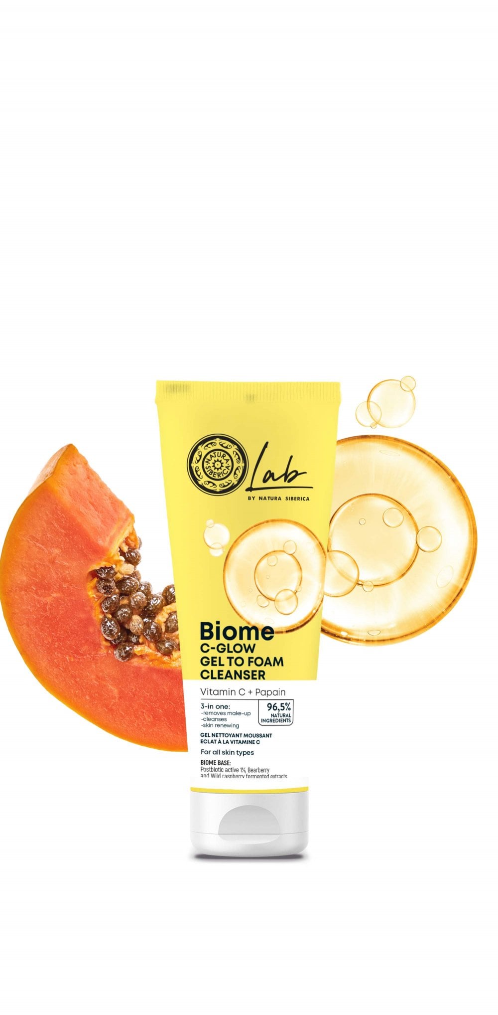 Natura Siberica Lab Biome - Glow Gel To Foam Face Cleanser 140 ml