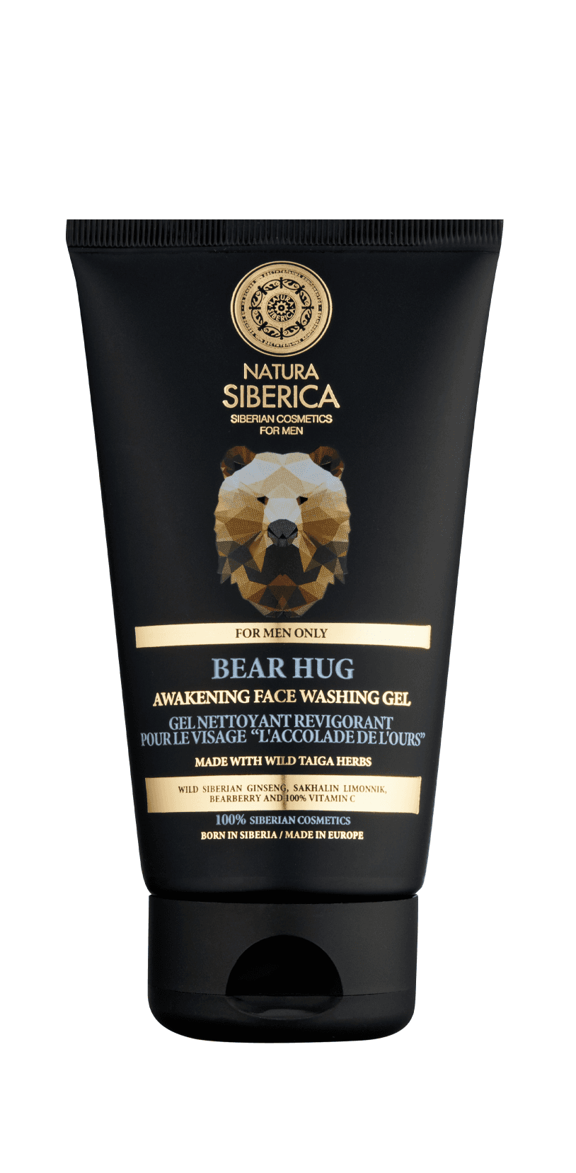 Natura Siberica Men Bear Hug Awakening Face Washing Gel (150ml)