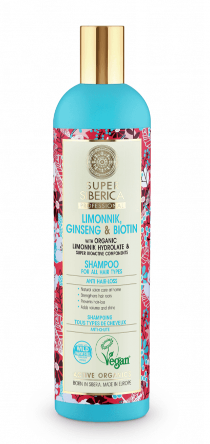 Super Siberica Pro Limonnik, Ginseng & Biotin Shampoo
