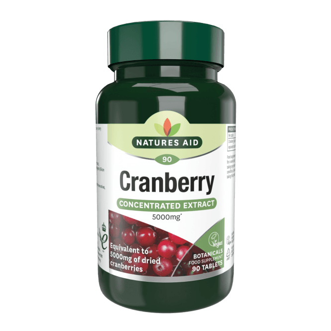 Natures Aid Cranberry tablets 5000mg 90