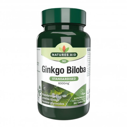 Natures Aid Ginkgo Biloba 6000mg 90