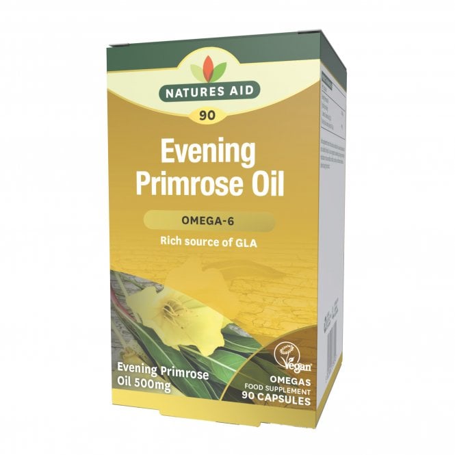 Natures Aid Organic Evening Primrose Oil caps 90