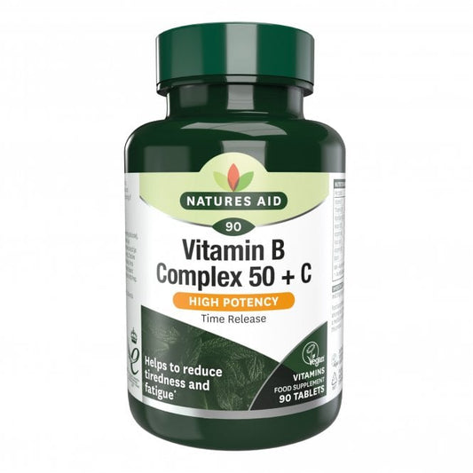 Natures Aid Vitamin B Complex 50 + C 30